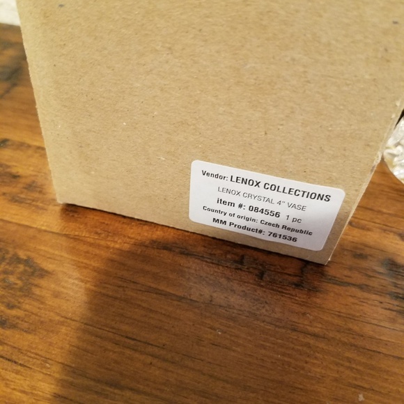 Set of 4 lenox cristal 4" vase - Picture 4 of 5